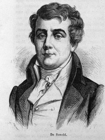 Ritratto del Visconte Louis De Bonald (1754 - 1840). da Unknown artist