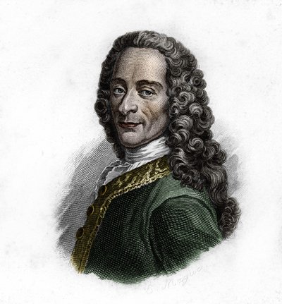 Ritratto di Voltaire (1694-1778), scrittore e filosofo francese da Unknown artist