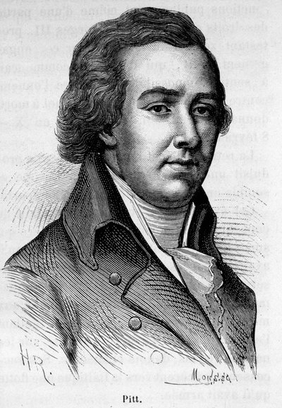 Ritratto di William Pitt il Giovane (1759-1806), ex ministro britannico. da Unknown artist