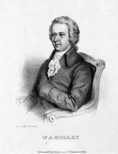Ritratto di Wolfgang Amadeus Mozart (1756-1791) da Unknown artist