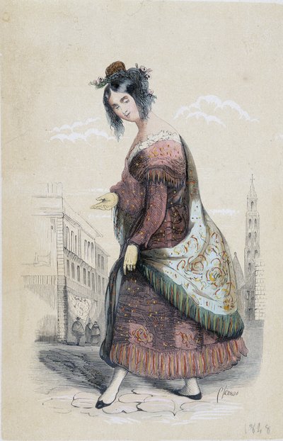 Ritratto di una zingara di Siviglia da Unknown artist