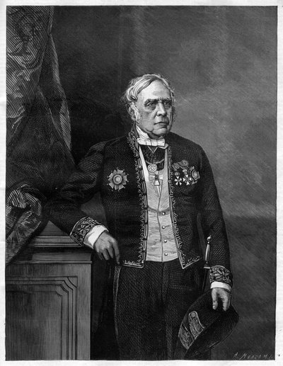 Ritratto del compositore inglese Daniel Francois Esprit Auber da Unknown artist