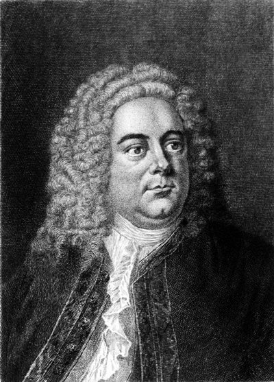 Ritratto del compositore inglese di origine tedesca George Frederick Handel (Georg Friedrich Handel) da Unknown artist