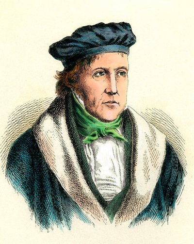 Ritratto del filosofo tedesco Georg Wilhelm Friedrich Hegel (1770-1831) da Unknown artist