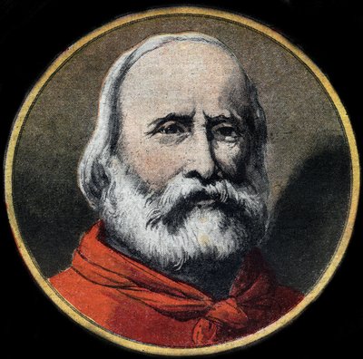Ritratto del militare e politico italiano Giuseppe Garibaldi (1807-1882). Collezione privata. da Unknown artist