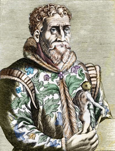 Ritratto del pittore italiano Michelangelo Buonarroti noto come Michelangelo da Unknown artist