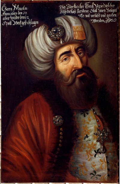 Ritratto del soldato ottomano Pasha Kara Mustafa di Merzifon da Unknown artist