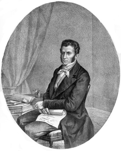 Ritratto del Patriota e Musicista Piero Maroncelli da Unknown artist