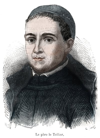 Ritratto del Père Le Tellier. da Unknown artist