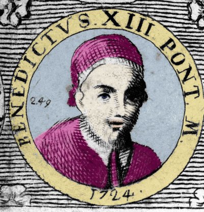 Ritratto di Papa Benedetto XIII (1649-1730). da Unknown artist