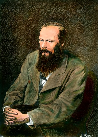 Ritratto dello scrittore russo Fëdor Dostoevskij (1821-1881) da Unknown artist