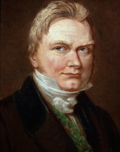 Ritratto del chimico svedese Jons Jacob Berzelius (1779-1848) da Unknown artist