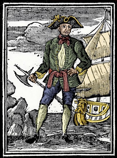 Ritratto del pirata Edward England (? -1720). da Unknown artist