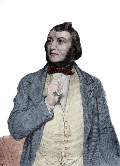 Ritratto del poeta Jacques Boe, detto Jasmin (in occitano Jacme Boer detto Gensemin o Jansemin) da Unknown artist