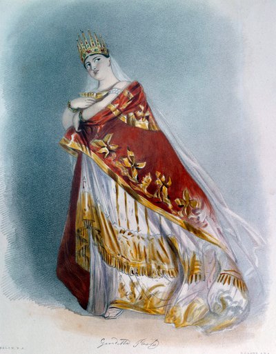 Ritratto della cantante soprano Giuditta Pasta (1797-1865) in costume d