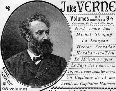 Ritratto dello scrittore Jules Verne (1828-1905) nel 1887 da Unknown artist