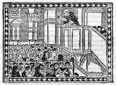Predicazione di G. Savonarola (Girolamo Savonarola) - in 