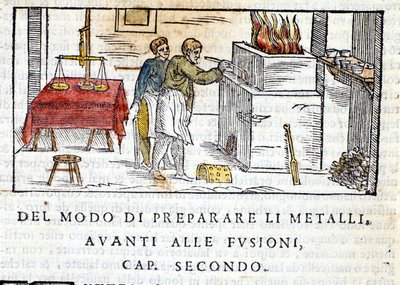 Preparazione del metallo per la fusione - in 