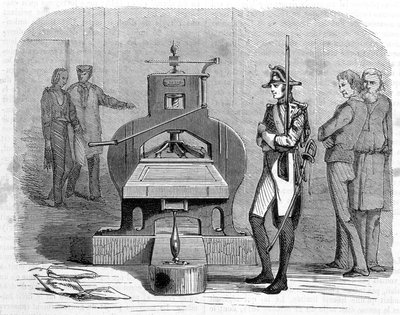 Stampa della pressa nel 1818 da Unknown artist