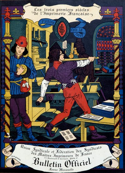 Stampa: pagina di copertina del bollettino ufficiale dell