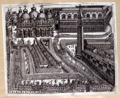Processione a Venezia nel XVII secolo da Unknown artist