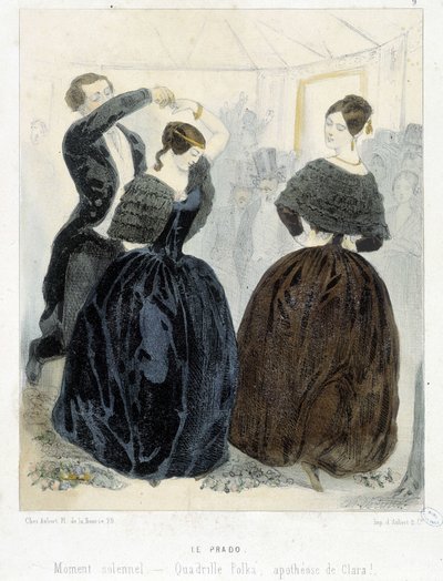Promenade popolare di Parigi: Le Prado, circa 1860: Quadriglia, polka, apoteosi di Clara da Unknown artist