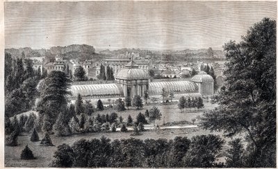 Giardino pubblico di Bordeaux - incisione intorno al 1867 da Unknown artist