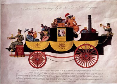 Trasporto pubblico: rappresentazione di un piroscafo carico di passeggeri e bagagli da Unknown artist