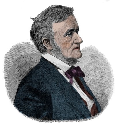 RICHARD WAGNER (1813-1883) compositore inglese - incisione da Unknown artist