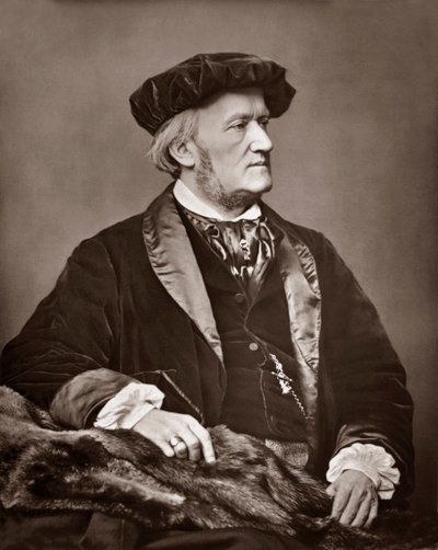 Richard Wagner (1813-1883) compositore tedesco. Ritratto fotografico da Unknown artist