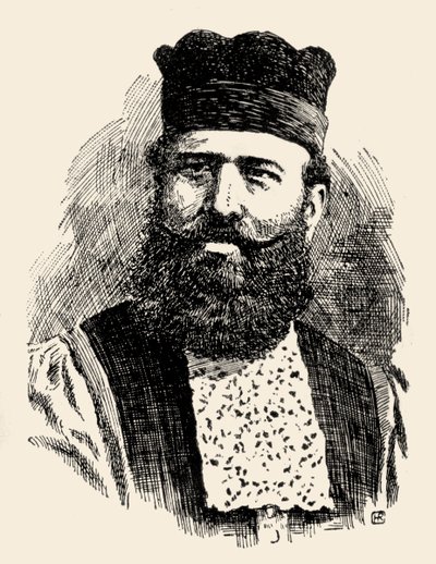 Il rabbino Benjamin Artom era lo Haham degli ebrei spagnoli e portoghesi della Gran Bretagna. da Unknown artist