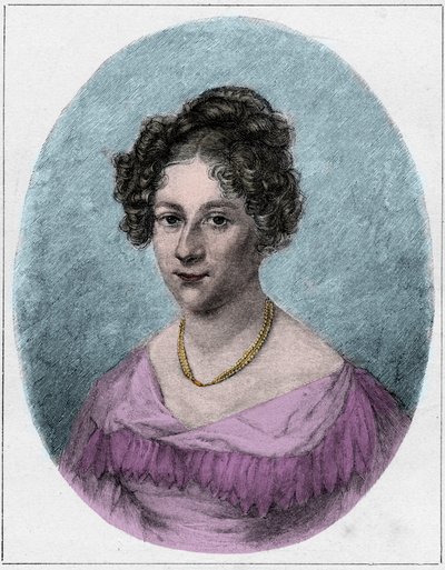 Rahel Varnhagen von Ense, nata Rahel Levin, chiamata Rahel Robert o Robert-Tornow (Robert Tornow) (1771-1833), scrittrice tedesca del periodo del romanticismo da Unknown artist
