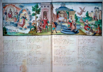 Teatro religioso: Passione e Resurrezione rappresentate a Valenciennes nel 1547 da Unknown artist