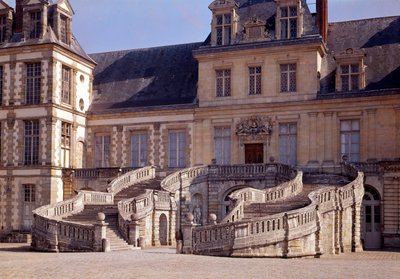 Architettura rinascimentale: la grande scala del castello di Fontainebleau da Unknown artist