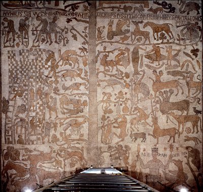 Rappresentazione di Alessandro Magno (356-323 a.C.), re di Macedonia e conquistatore della Persia, circonda la fauna indiana durante la conquista dell