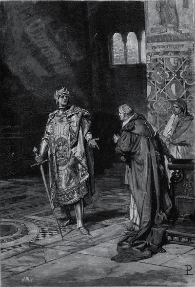 Rappresentazione di Cola di Rienzo (1314-1354), tribuno del popolo romano. Illustrazione della fine del XIX secolo da Unknown artist