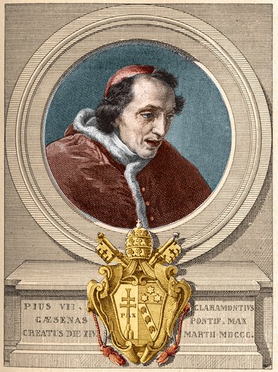 Rappresentazione di Papa Pio VII (1800-1823) da Unknown artist