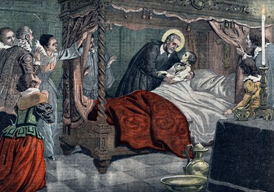 Rappresentazione di San Filippo di Neri (Filippo Neri) (1515-1595), fondatore della Congregazione dell