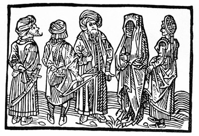 Rappresentazione dei Saraceni, xilografia del XV secolo da Unknown artist