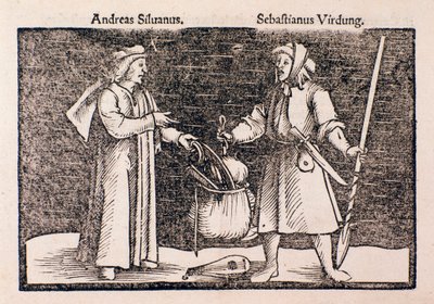 Rappresentazione di Sebastian Virdung da Unknown artist