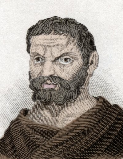 Rappresentazione di Talete di Mileto da Unknown artist