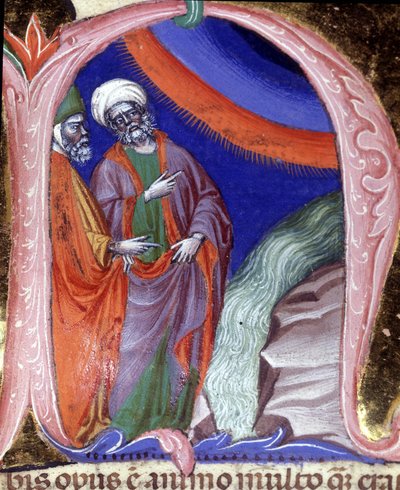 Rappresentazione di Talete di Mileto, matematico da Unknown artist