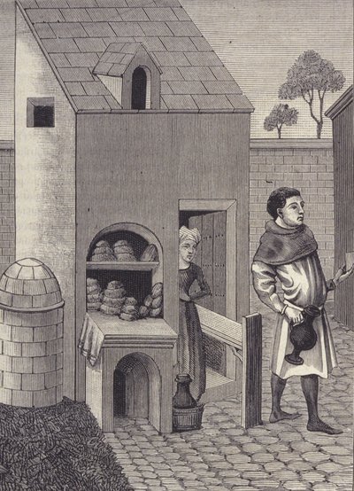 Rappresentazione di un fornaio nel XV secolo da Unknown artist