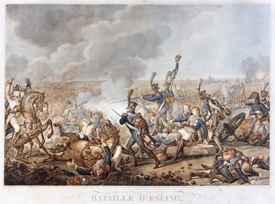 Rappresentazione della Battaglia di Esling del 22 maggio da Unknown artist