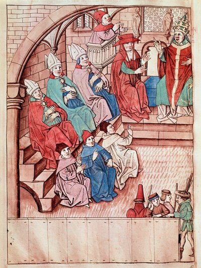 Rappresentazione del Concilio di Costanza tra il 1414 e il 1418 da Unknown artist
