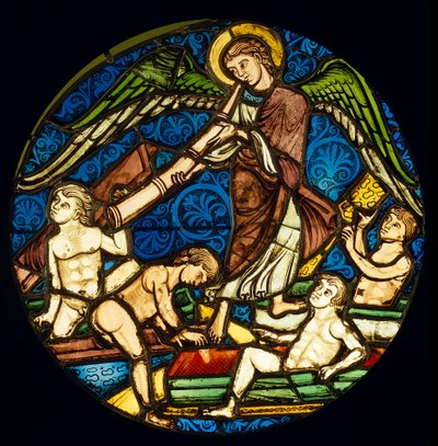 Resurrezione dei morti vetrata della Sainte-Chapelle da Unknown artist