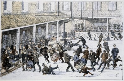 Pista di pattinaggio a Halifax, Nuova Scozia - in "Sketches of canadian sports and pastimes" di Lieut. Henry Buckton Laurence da Unknown artist