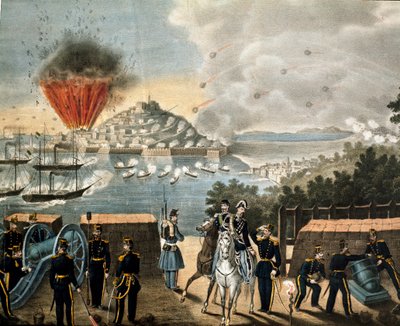 Risorgimento - Spedizione dei Mille di Giuseppe Garibaldi - Assedio di Gaeta da Unknown artist