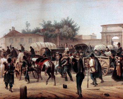 Risorgimento: Le Cinque Giornate di Milano (18-22 marzo 1848) da Unknown artist