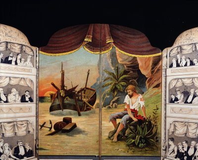 Robinson Crusoe - copertina del libro di Daniel Defoe (1660 - 1731) da Unknown artist